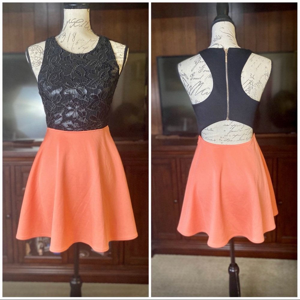 Marciano Sexy Cut Out Two Toned Dress